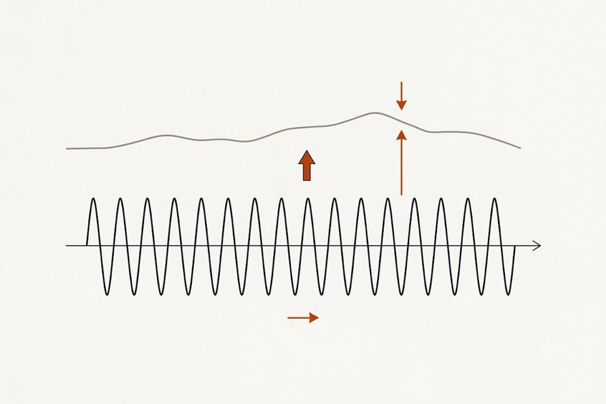 Loose irregular movement versus rigid rhythmic movement