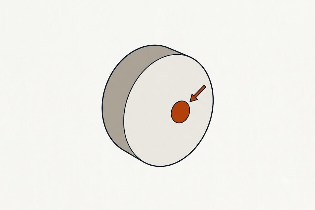 Gum colour and refill time are quick indicators
